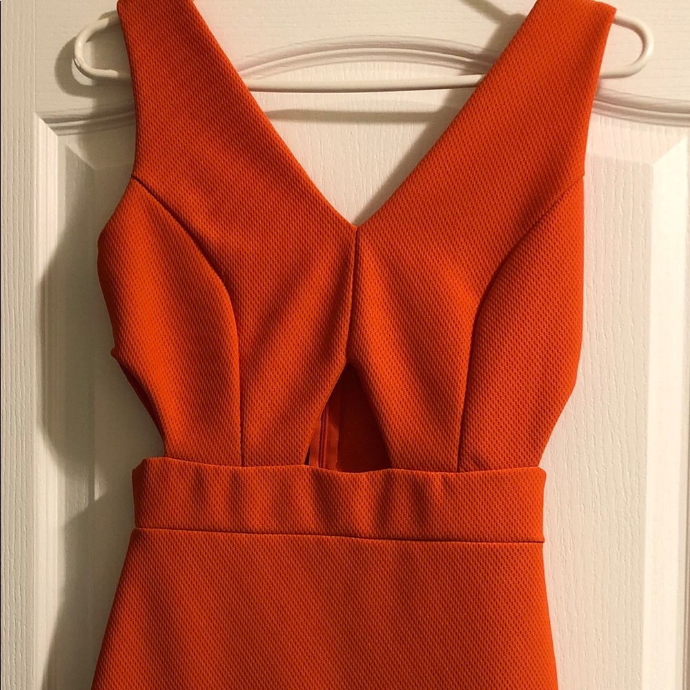 Tangerine mini dress